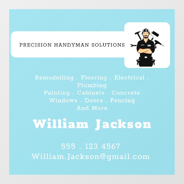 Modern handyman construction custom logo (Sheet)