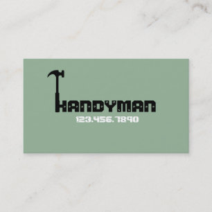 Modern Handyman Maintenance Business Card