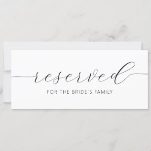 Modern Hanging Reserved Card Wedding Sign