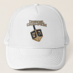 Modern Hanukkah Dreidel Champion Holiday Grandpa Trucker Hat<br><div class="desc">Celebrate Hanukkah with pride and humour while gathering with the whole family. This festival graphic design makes a perfect gift for the holidays. Whether for your neigbor,  family,  husband,  uncle,  or boyfriend</div>