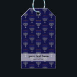 Modern Hanukkah pattern Gift Tags<br><div class="desc">Available in different products.   Did you know that you can transfer this design to any products that you want by yourself. If you don't know how,   please check my post to see how to do:  www.giftforallseason.com/blog/new-option-at-zazzle-store</div>
