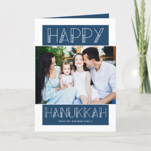 Modern Hanukkah   Photo Holiday Card