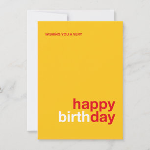 Modern Happy Birthday Card – Minimal Design