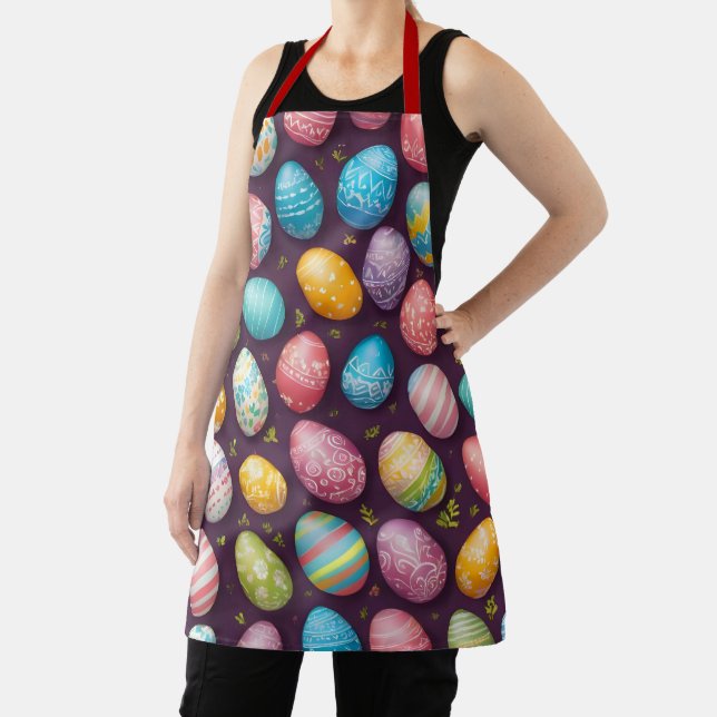 Modern Happy Easter Eggs Collection Apron (Insitu)