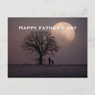 Modern happy father's day holiday postcard