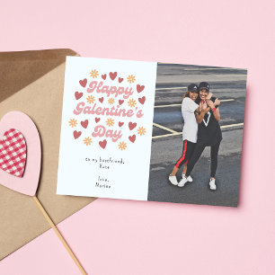 Modern Happy Galentine's Day Bestfriend Photo Postcard