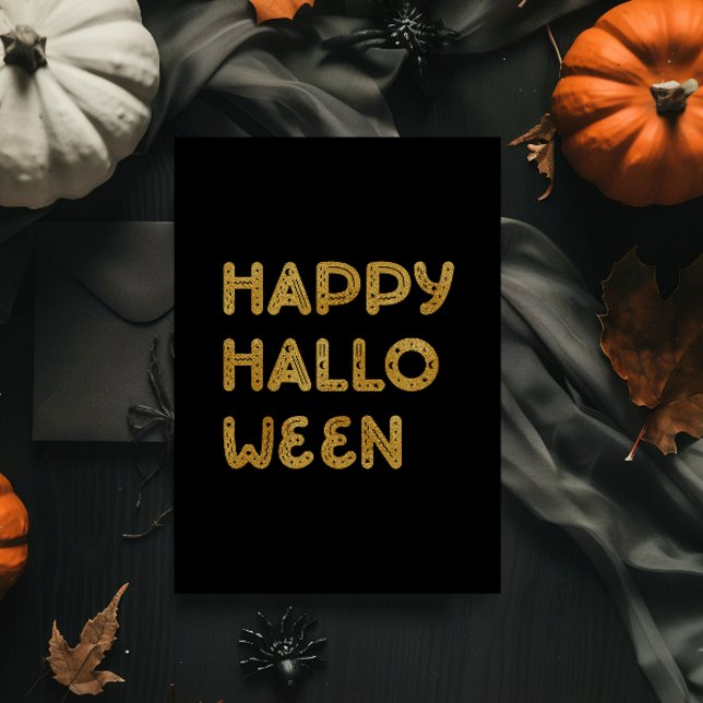 Modern Happy Halloween Foil Card (Creator Uploaded)