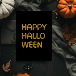 Modern Happy Halloween Foil Card