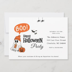 Modern Happy Halloween Invitation
