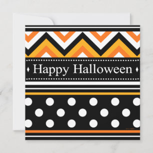Modern Happy Halloween Pattern Card