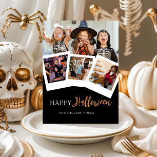 Modern Happy Halloween Photo Card