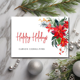 Modern Happy Holidays Business  Holiday Card