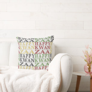 Modern Happy Kwanzaa Cushion