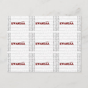 Modern Happy Kwanzaa Postcard