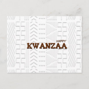 Modern Happy Kwanzaa Postcard