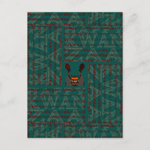 Modern Happy Kwanzaa Postcard