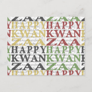 Modern Happy Kwanzaa Postcard