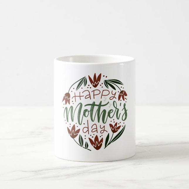 Modern Happy Mother's Day Classic  Mug (Center)