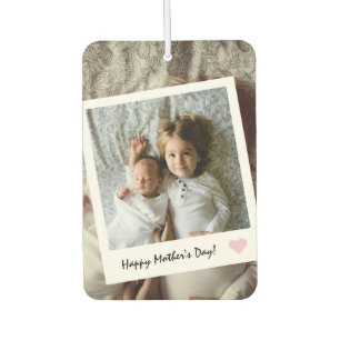 Modern Happy Mother's Day Custom Photo Car Air Freshener