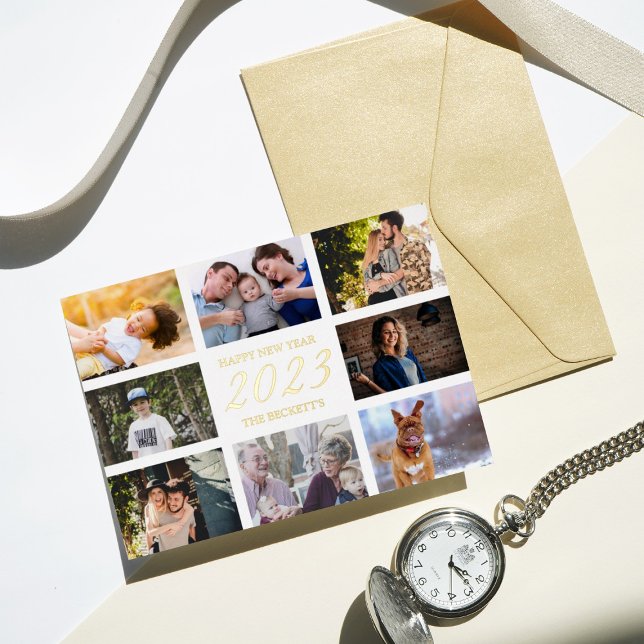 Modern Happy New Year 8 Photo Collage Real (Creator Uploaded)