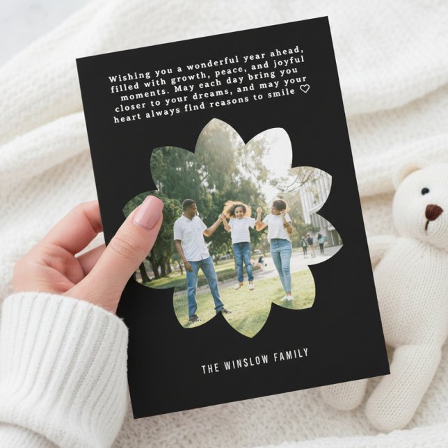 Modern Happy New Year Photo Collage Card | Elegant (Creator Uploaded)