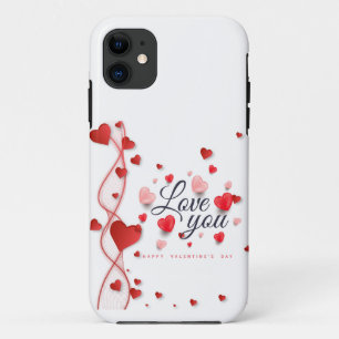 Modern Happy Valentine's Day Case-Mate iPhone Case