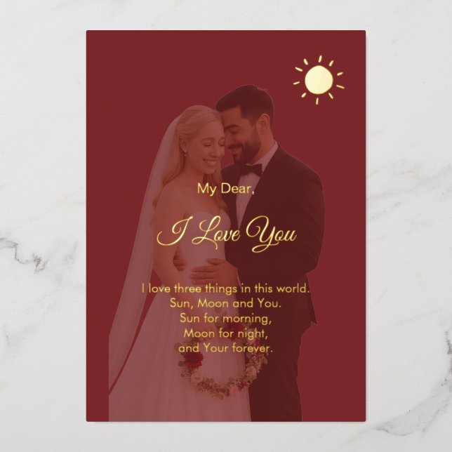 Modern Happy Valentine's Day Photo (Front)