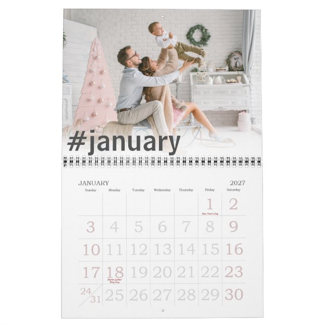 Modern Hashtag | 2021 Photo Calendar (Jan 2027)