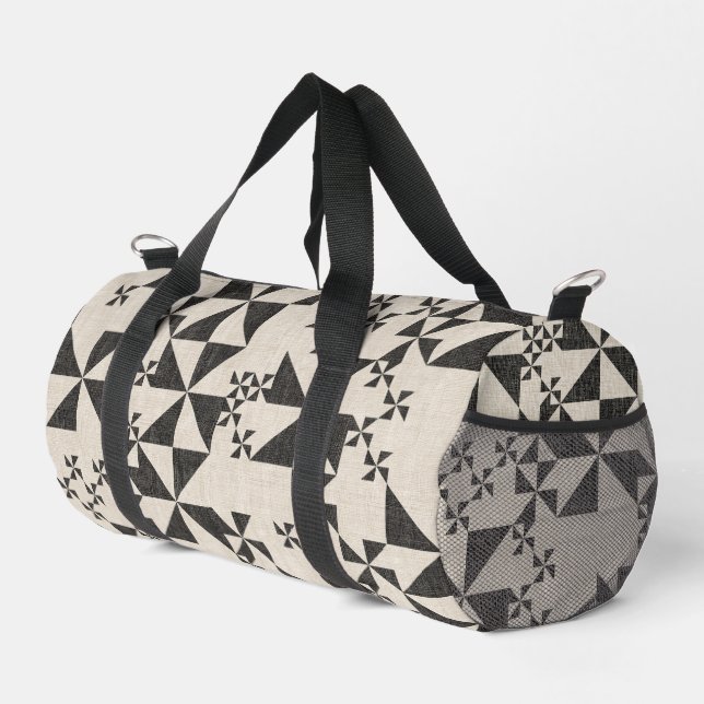 Modern hawaiian print duffle bag (Right Corner)