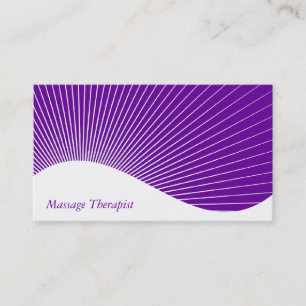 Modern Healing Ray Burst Wellness Business Card