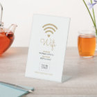 Modern Heart Business Wifi Password Welcome Sign