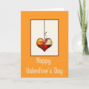 Modern Heart Design 1 Happy Valentine's Day Holiday Card