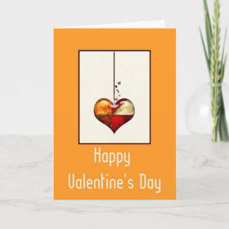 Modern Heart Design 1 Happy Valentine's Day Holiday Card