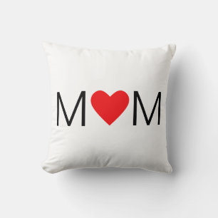 Modern Heart Mom Cushion