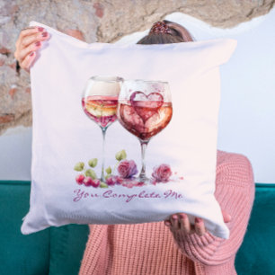 Modern Hearts Cute Red Valentines Day Anniversary Cushion