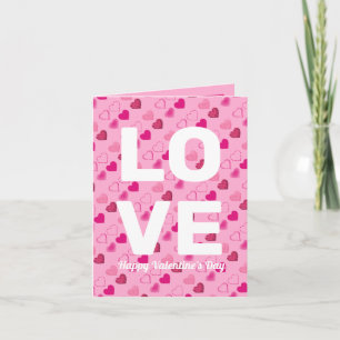 Modern Hearts Pattern Card