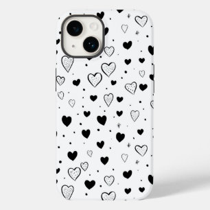 Modern Hearts Pattern Case-Mate iPhone 14 Case