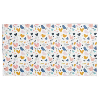 Modern Hearts Pillowcase