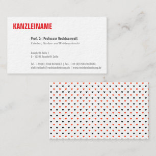 Modern, hearty and funny business card