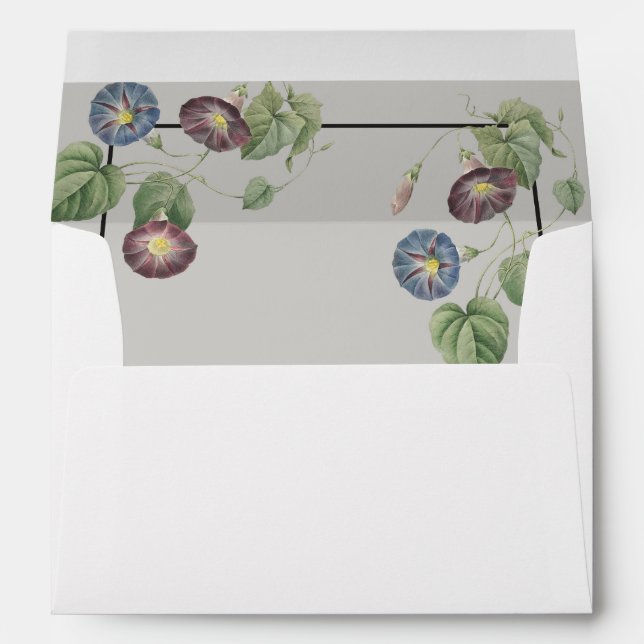Modern Heirloom Morning Glory Envelope (Back (Bottom))