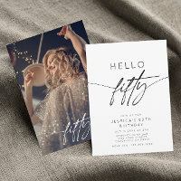 Modern Hello Fifty 50th Birthday Party Welcome