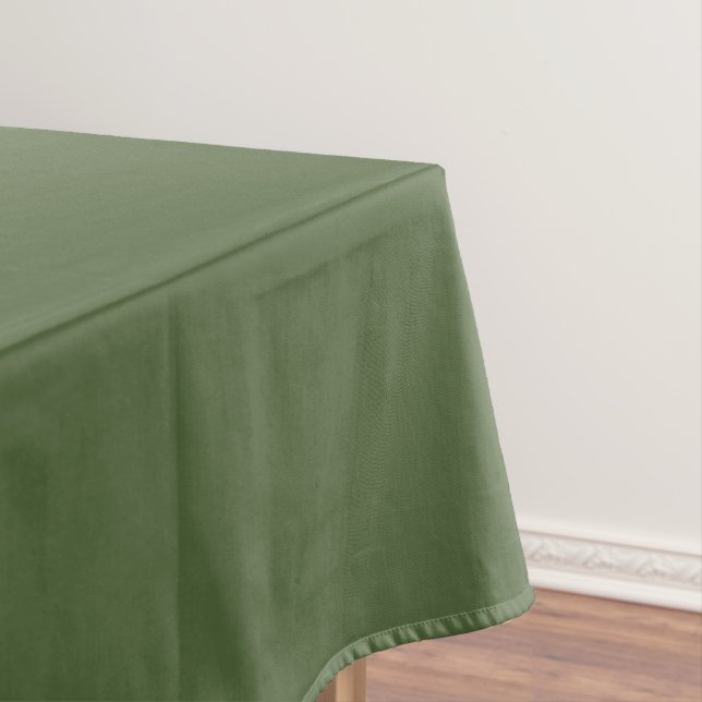 Modern Heritage Solid Forest Green Tablecloth (In Situ)
