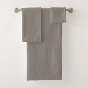 Modern Heritage Solid Mushroom Taupe Bath Towel Set
