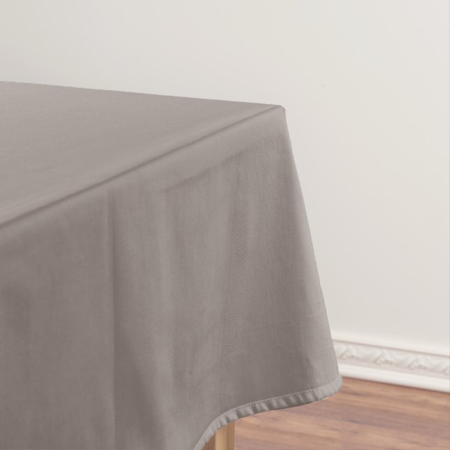 Modern Heritage Solid Mushroom Taupe Tablecloth (In Situ)