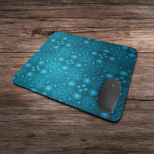 Modern hexa Arctic ursidae mandala art Mouse Pad