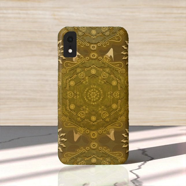 Modern Hexa Golden Ursidae Case-Mate iPhone Case (Creator Uploaded)