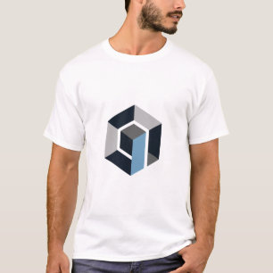 Modern Hexagon Geometric Abstract Minimalist Tee
