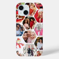 Modern Hexagon Multi Photo Collage