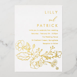 Modern High End Wedding Genuine Gold