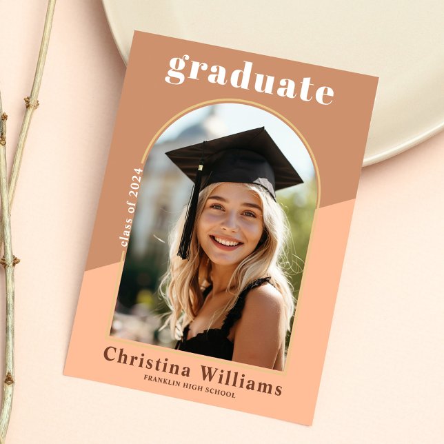 Modern High School Graduate Photo Graduation Party Invitation (Modern High School Graduate Photo Graduation Party Invitation)